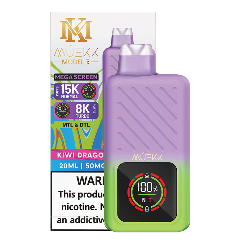 MUEKK - Model X - Kiwi Dragonberry Ice - Disposable – SilverBack MUEKK - Model X - Kiwi Dragonberry Ice - Disposable – SilverBack