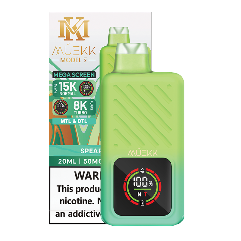 MUEKK - Model X - Spearmint - Disposable – SilverBack Distro LLC