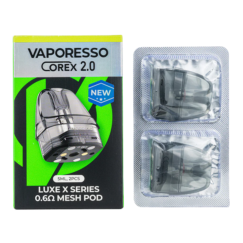Vaporesso - Luxe X Replacement Pods (2-Pack) SilverBack Distro LLC Vaporesso - Luxe X Replacement Pods (2-Pack) SilverBack Distro LLC