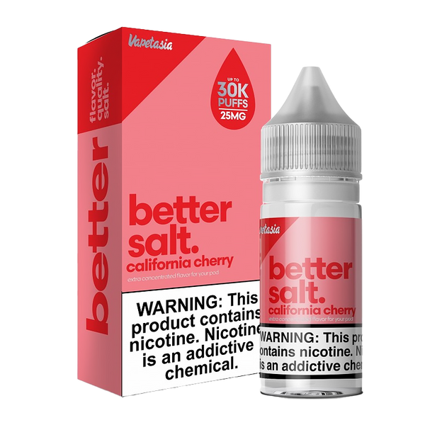 Better Salt by Vapetasia - California Cherry – SilverBack Distro LLC