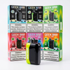 Geek Bar Pulse X 25K disposable vapes with box and device on white background
