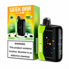 Geek Bar Pulse X 25K Dualicious disposable vape with box and device on white background