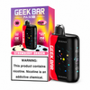 Geek Bar Pulse X 25K Strawberry Dragon disposable vape with box and device on white background