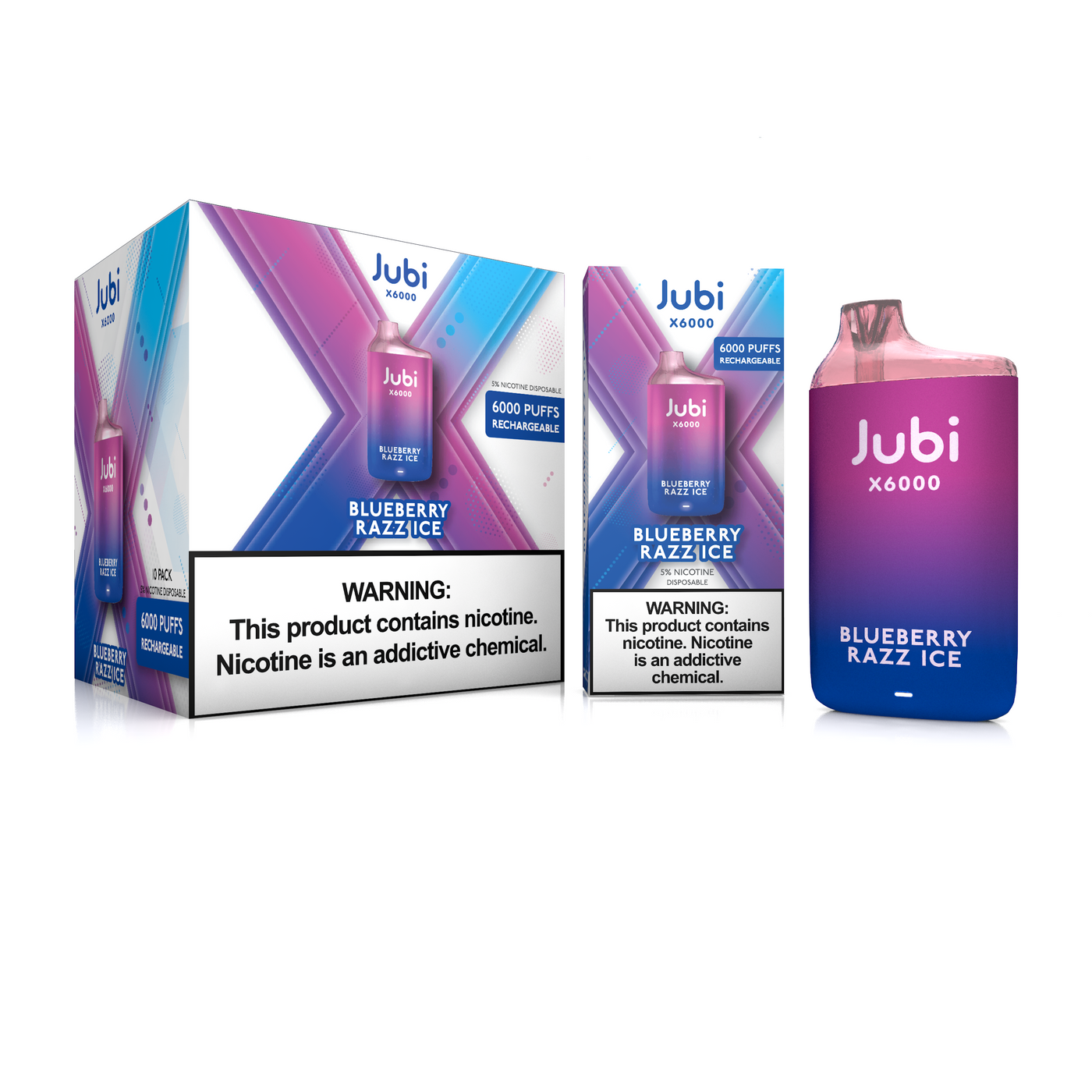 Jubi X6000 - Blueberry Razz Ice