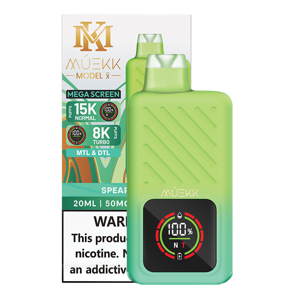 MUEKK - Model X - Spearmint - Disposable – SilverBack Distro LLC