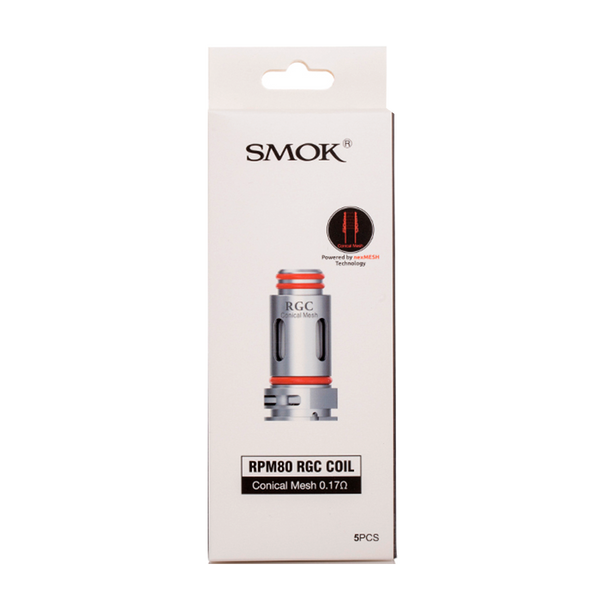 vape near me. 5 Pack RPM80 Replacement Coils SMOK RPM80 Replacement Coil RGC 0.17ohm  Conical Mesh Coil RGC Pod Replacement Coils