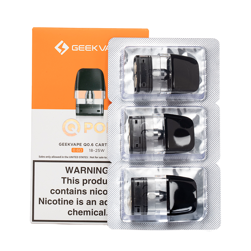 Geekvape - Q Replacement Pods (3-Pack) SilverBack Distro LLC Geekvape - Q Replacement Pods (3-Pack) SilverBack Distro LLC