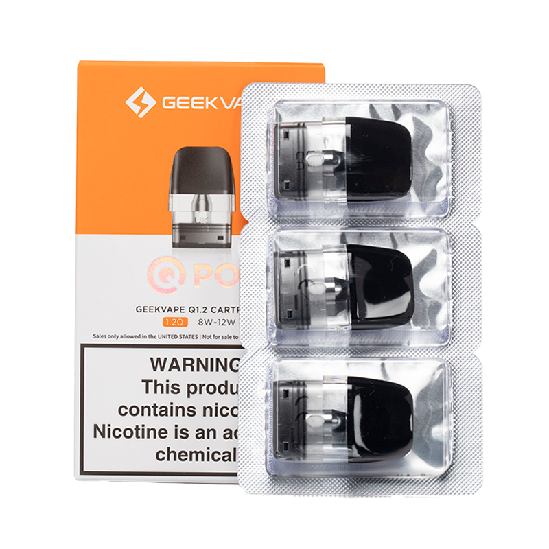 Geekvape - Q Replacement Pods (3-Pack) SilverBack Distro LLC Geekvape - Q Replacement Pods (3-Pack) SilverBack Distro LLC