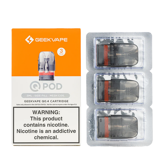 Geekvape - Q Replacement Pods (3-Pack) SilverBack Distro LLC Geekvape - Q Replacement Pods (3-Pack) SilverBack Distro LLC