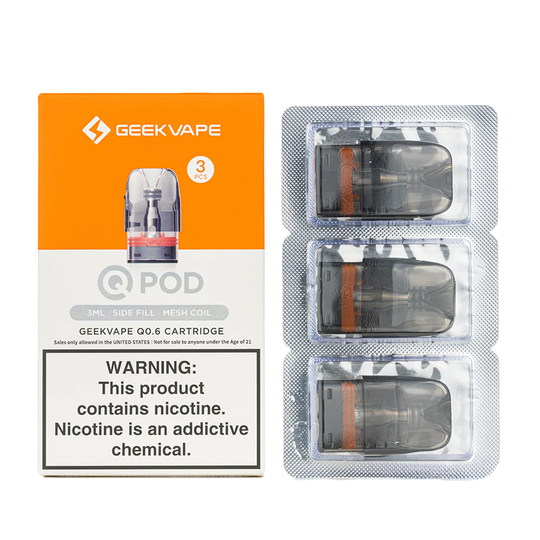 Geekvape - Q Replacement Pods (3-Pack) SilverBack Distro LLC Geekvape - Q Replacement Pods (3-Pack) SilverBack Distro LLC