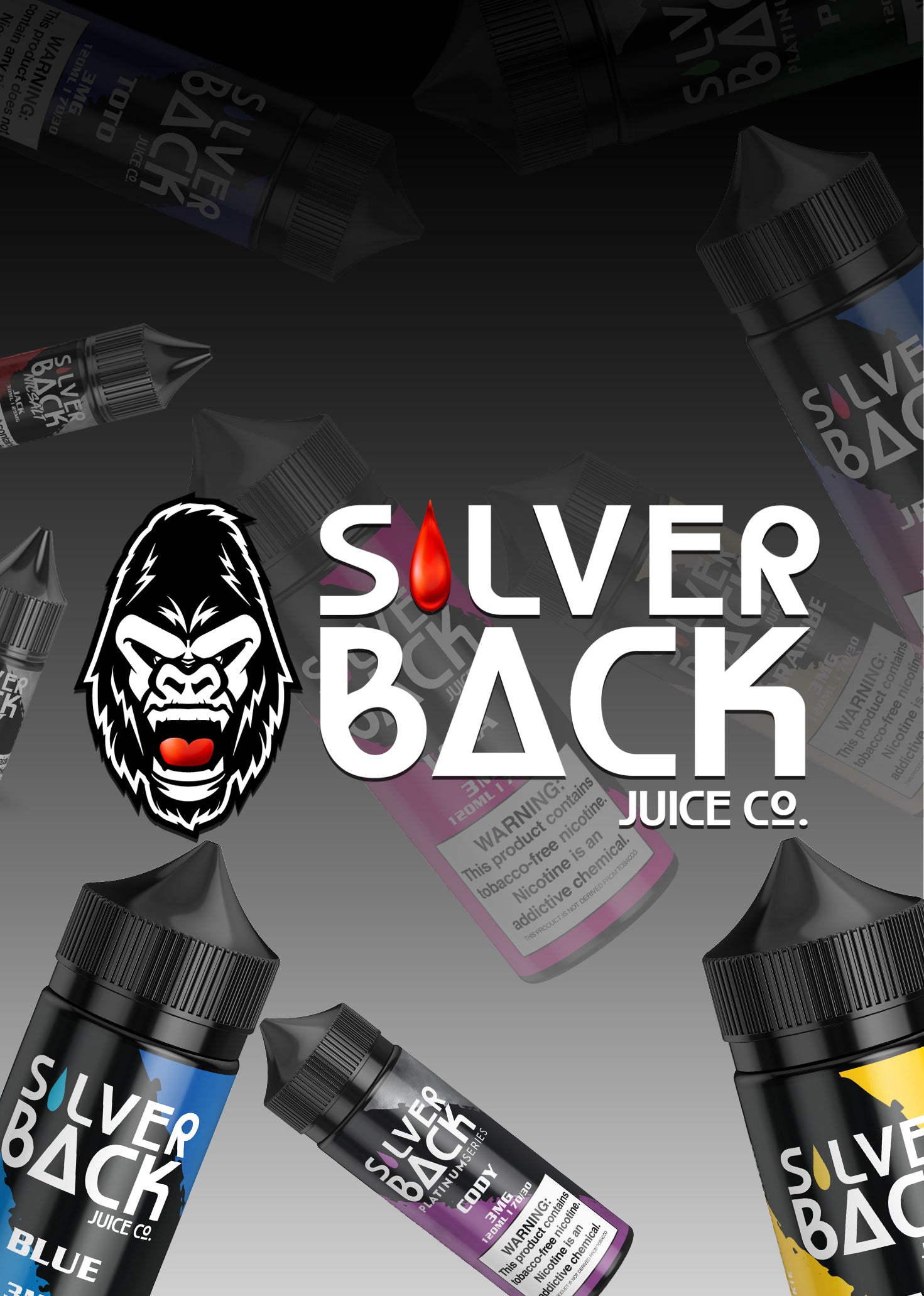 Lola Vape E-Liquid Salt-Silver Back - 30ml - Sema International Australia  Silverback Juice Co - Blue - 120ml 2